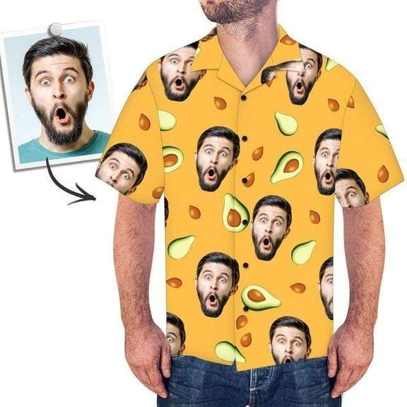 Felacia [Hawaii Shirt] Personalized Avocado Custom Your Own Photo Hawaiian Aloha Shirts-ZX2918